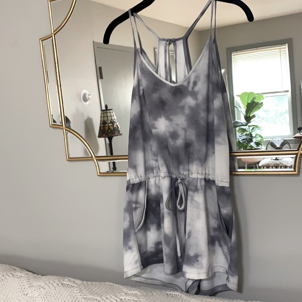 🌫Grey Tie Dye Romper